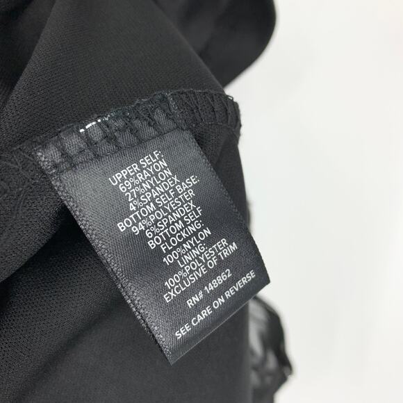 Torrid Dress Womens 14 Black Ponte & Mesh Silver Tone Glitter Plaid Midi NWT - Picture 10 of 10